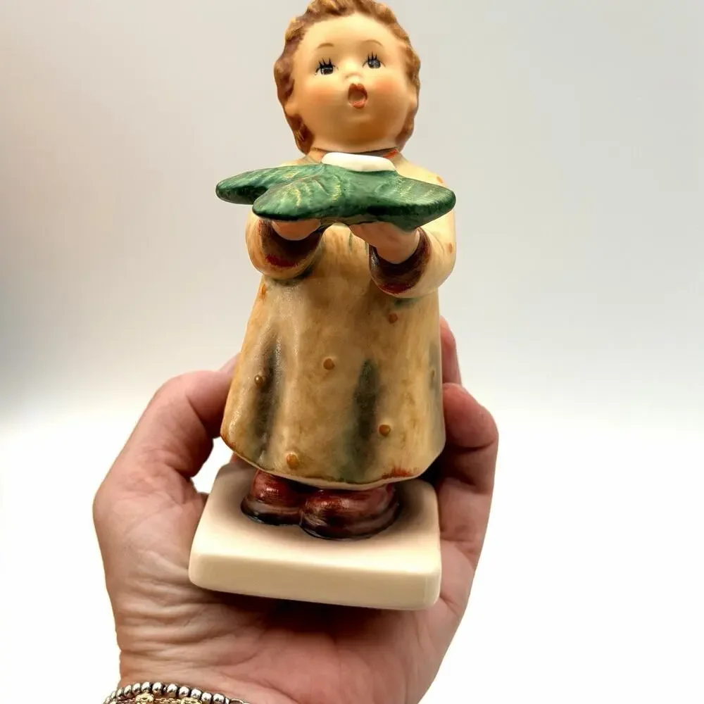 Goebel Hummel Figurine A Gentle Glow Candleholder HUM 439 TMK6 Signed 5.25